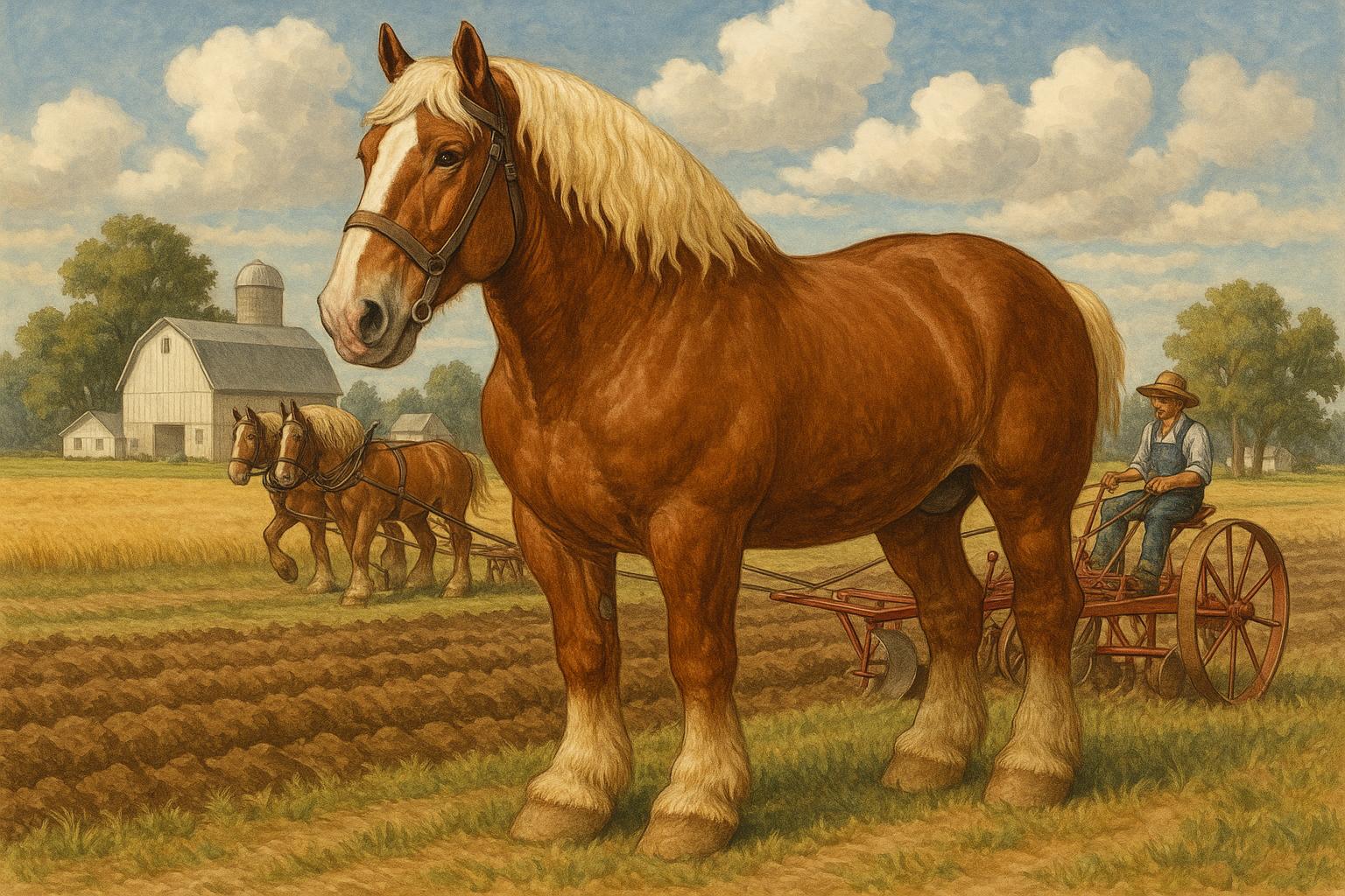 The Belgian Draft Horse in American Farming
