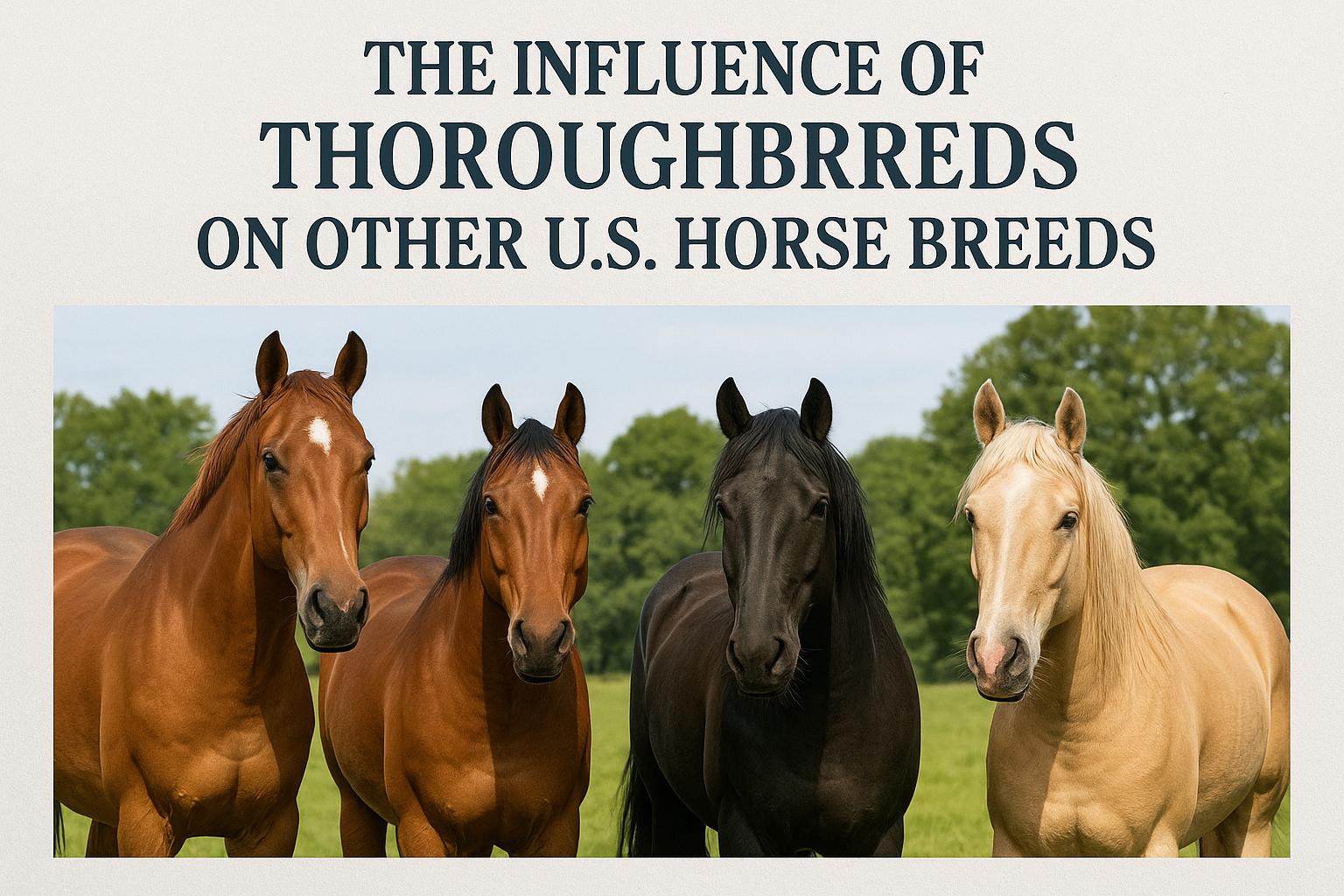 The Influence of Thoroughbreds on Other U.S. Horse Breeds