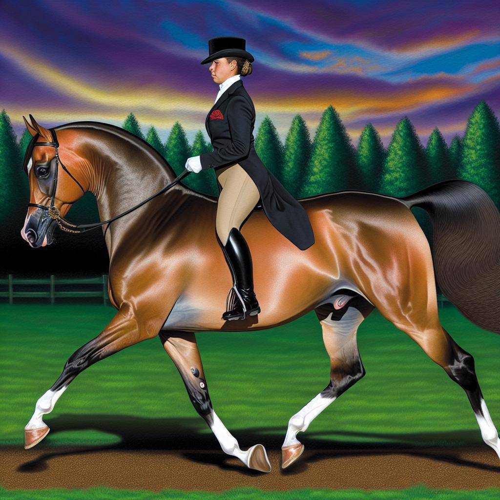 The National Show Horse: A Crossbreed for Elegance and Performance