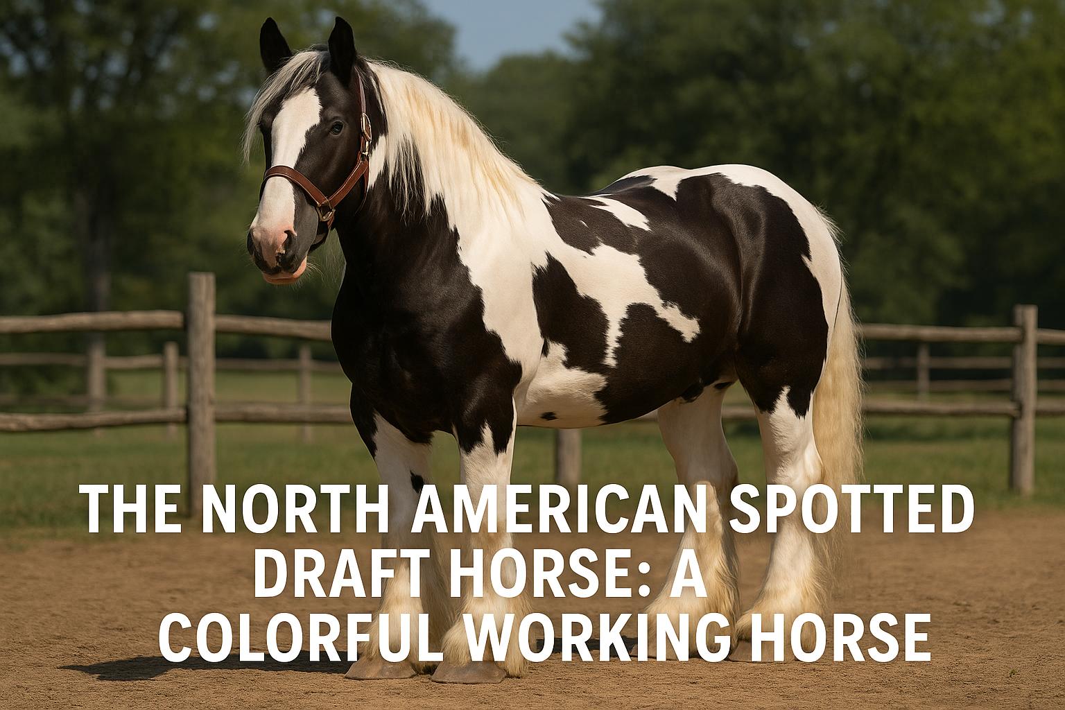 The North American Spotted Draft Horse: A Colorful Working Horse