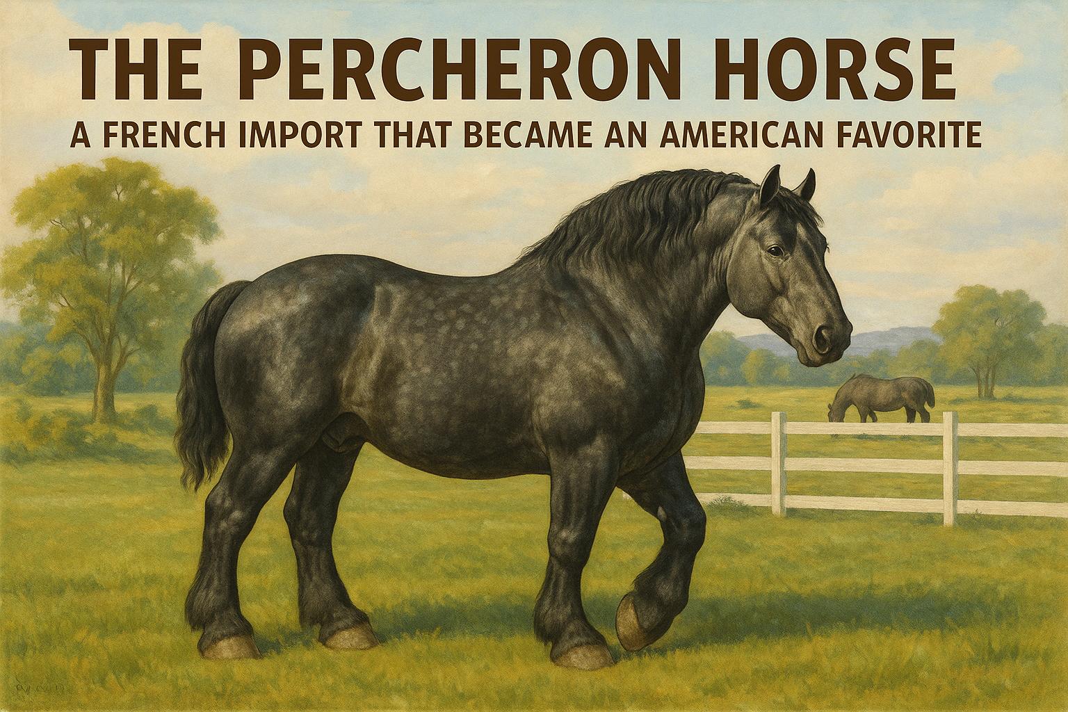 The Percheron Horse: A French Import That Became an American Favorite