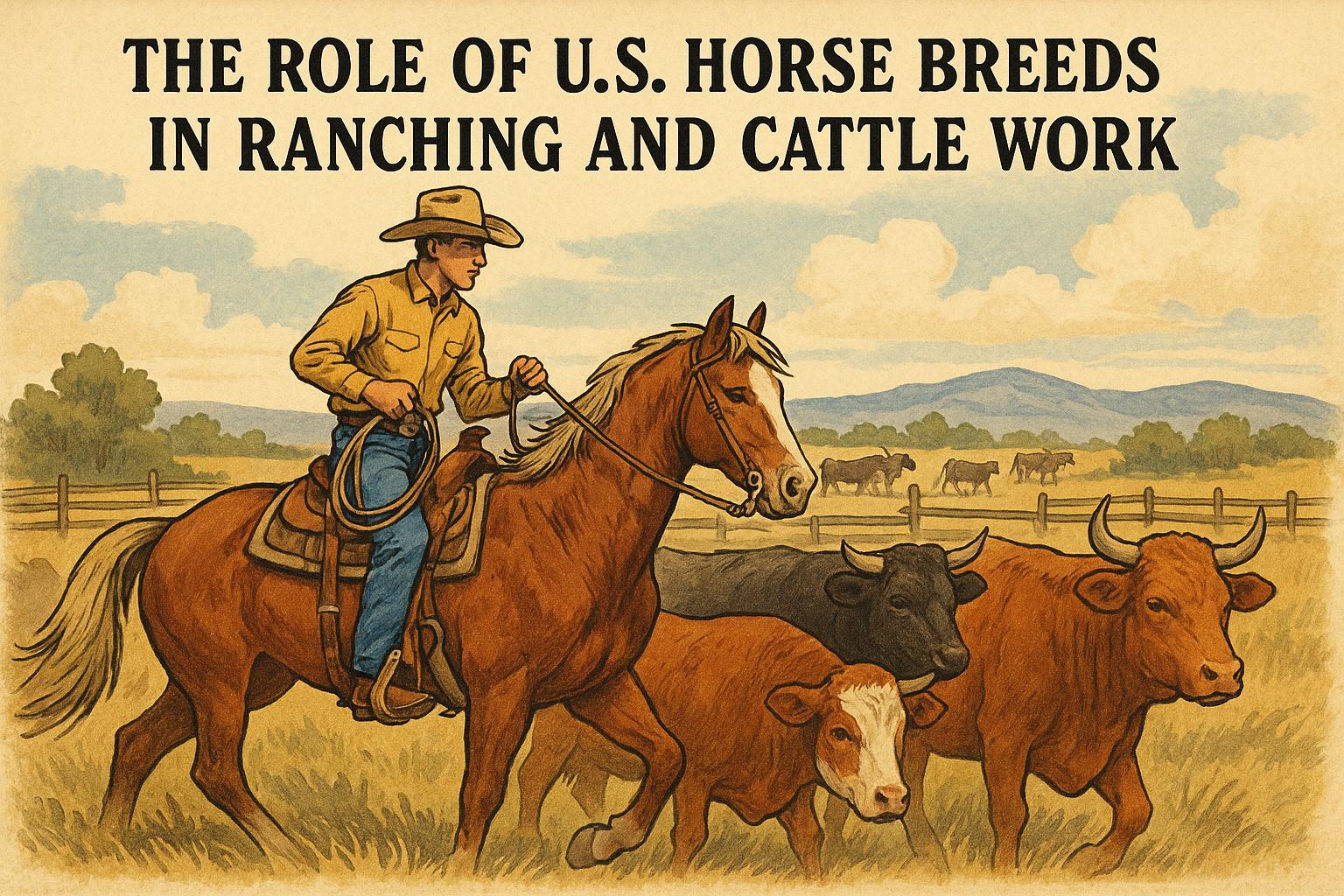 The Role of U.S. Horse Breeds in Ranching and Cattle Work