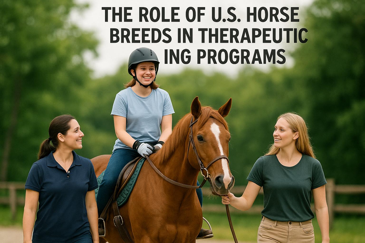 The Role of U.S. Horse Breeds in Therapeutic Riding Programs